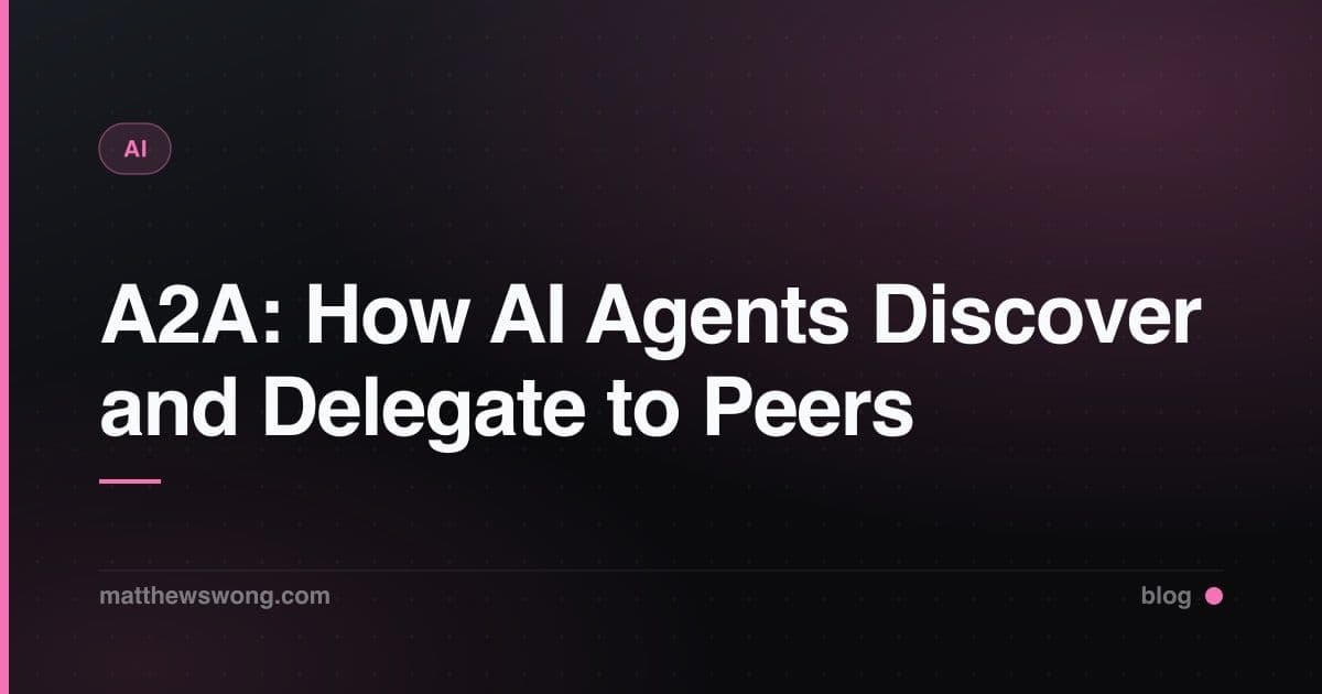 A2A Protocol: How AI Agents Discover and Delegate to Peers