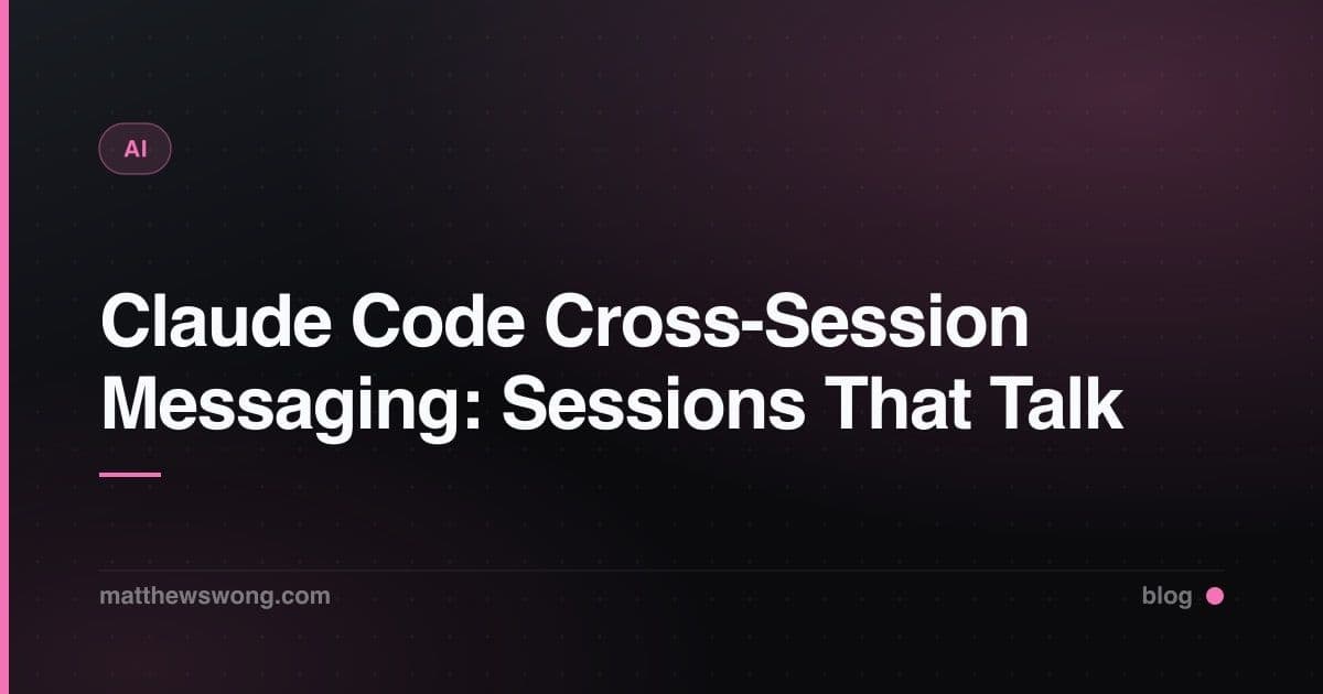 Cross-Session Messaging Claude Code: Sesi yang Saling Bicara