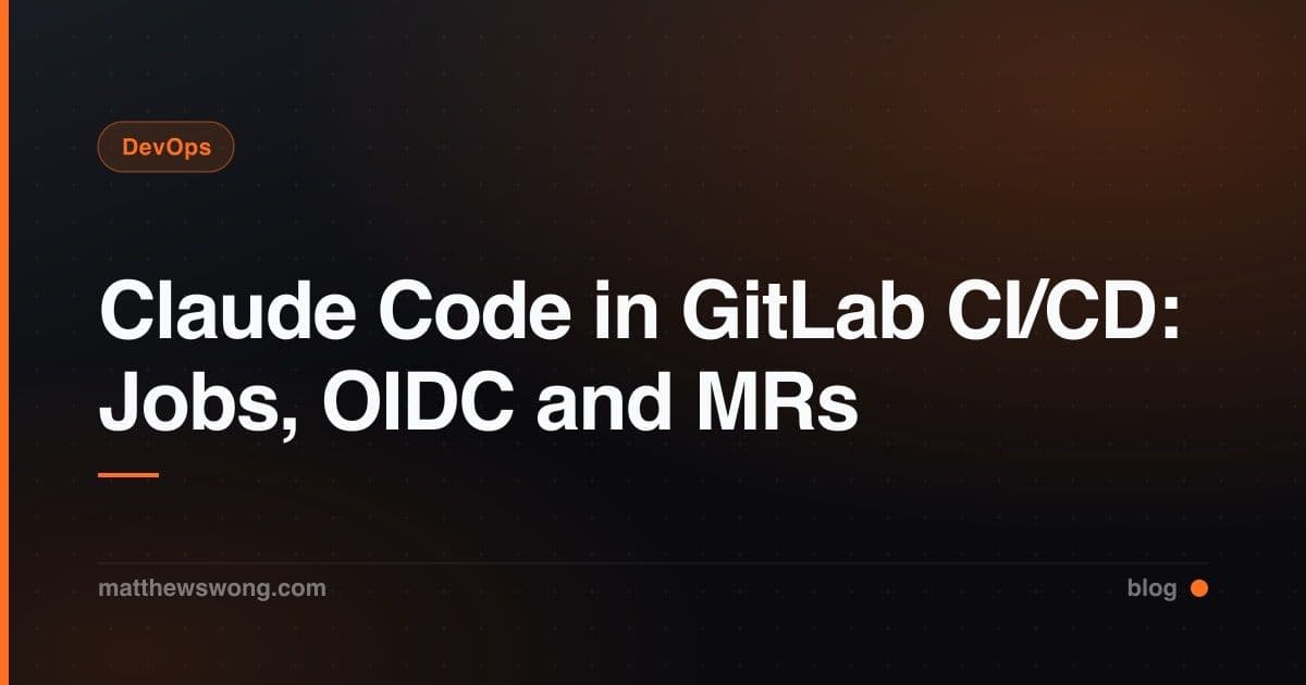 Claude Code di GitLab CI/CD: Job, OIDC, dan MR