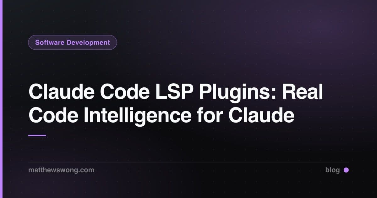 Claude Code LSP Plugins: Real Code Intelligence for Claude
