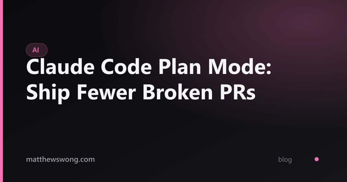 Plan Mode Claude Code: Kurangi PR yang Rusak