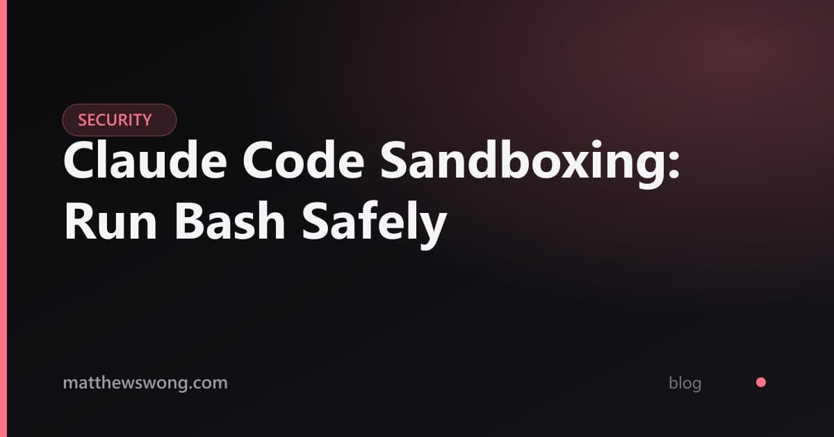 Sandboxing Claude Code: Menjalankan Bash dengan Aman
