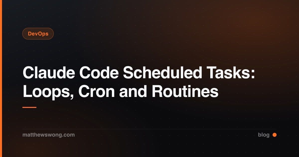 Claude Code Scheduled Tasks: Loops, Cron and Routines