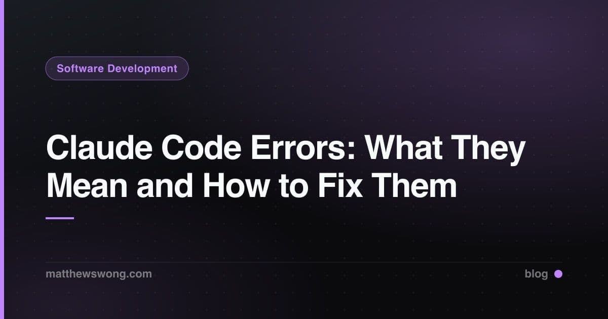 Error Claude Code: Artinya dan Cara Memperbaikinya