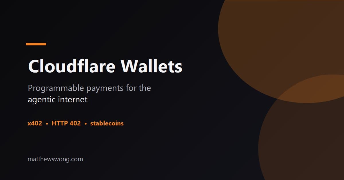 Cloudflare Wallets: Programmable Payments for AI Agents