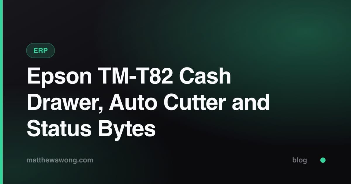 Laci Uang, Auto Cutter, dan Status Epson TM-T82