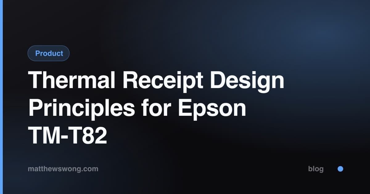 Prinsip Desain Struk Termal untuk Epson TM-T82