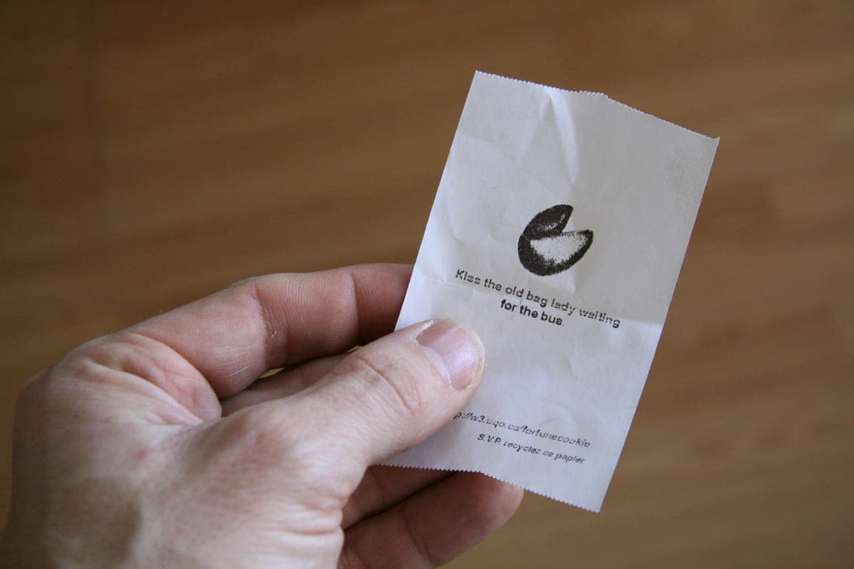 A cut thermal receipt showing its clean top edge