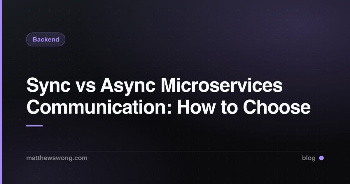 Sync vs Async Microservices Communication: How to Choose