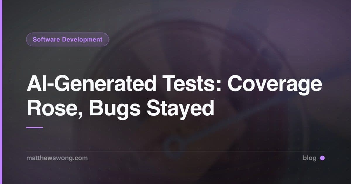 Test Buatan AI: Coverage Naik, Mutation Score Tidak