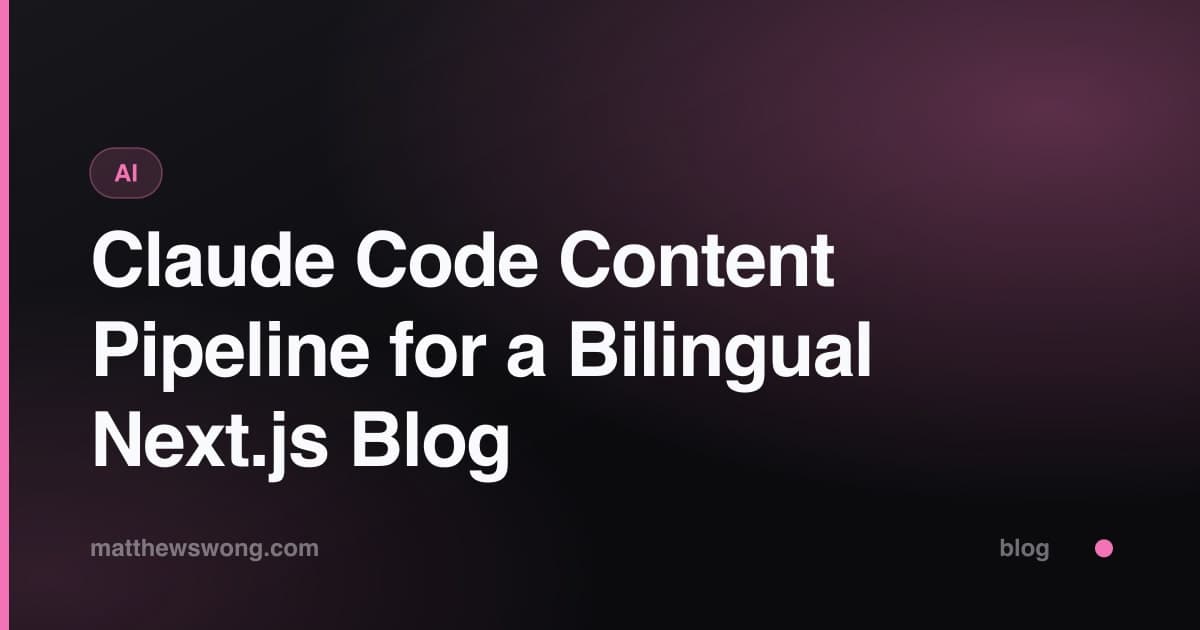 Pipeline Konten Claude Code untuk Blog Next.js Dwibahasa