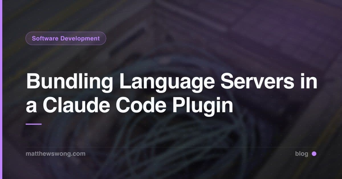 Bundling LSP Servers in a Claude Code Plugin, and Its Cost