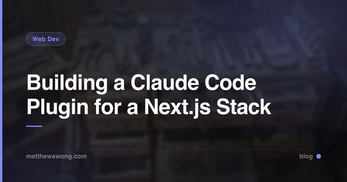 Claude Code Plugin for Next.js: Skill, Hook, Subagent