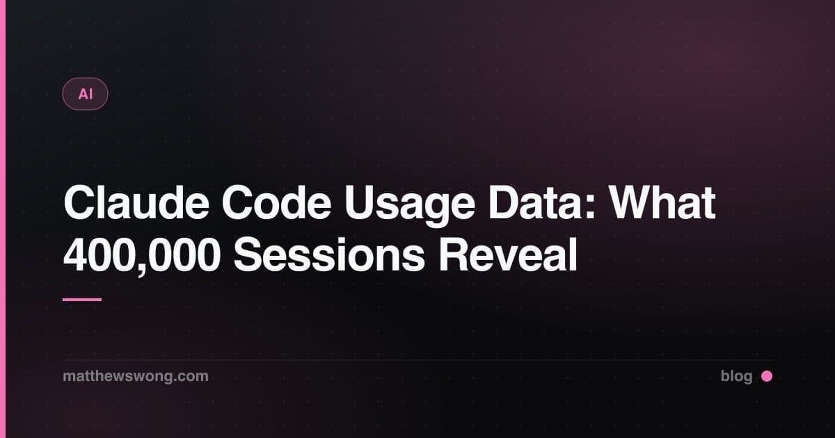 Claude Code Usage Data: What 400,000 Sessions Reveal