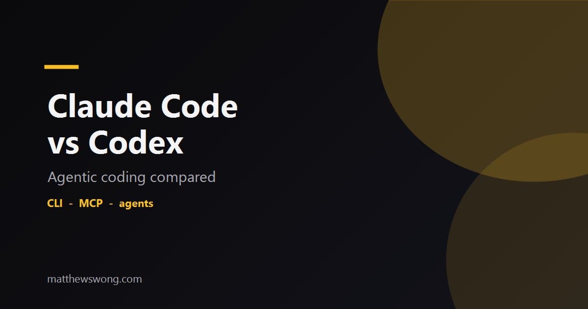 Claude Code vs Codex: Agentic Coding Compared