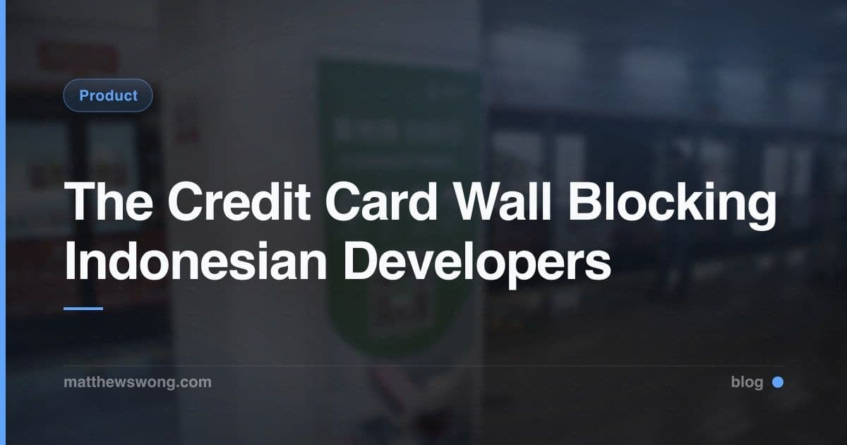 Dinding Kartu Kredit yang Menghambat Developer Indonesia