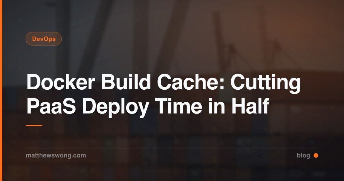 Docker Build Cache: Deploy PaaS Lebih Cepat dari Builder Dingin