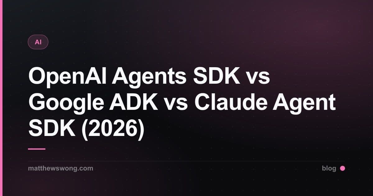 OpenAI Agents SDK vs Google ADK vs Claude Agent SDK (2026)