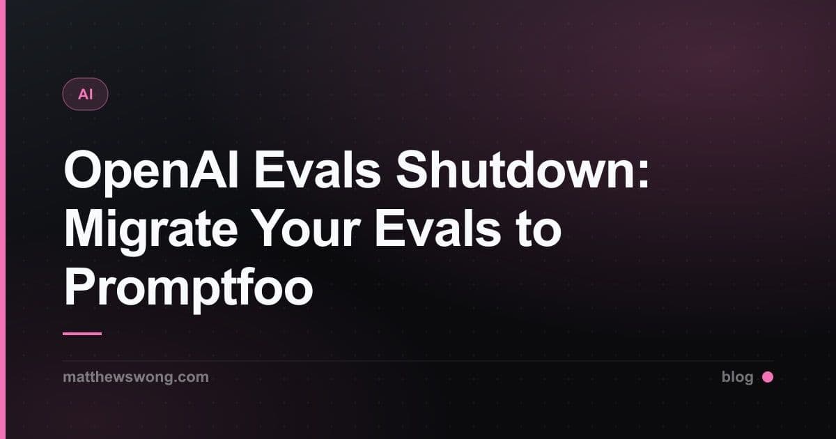 OpenAI Evals Dihentikan: Migrasikan Eval Anda ke Promptfoo