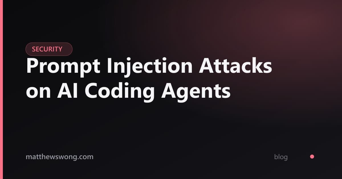 Serangan Prompt Injection pada Coding Agent AI