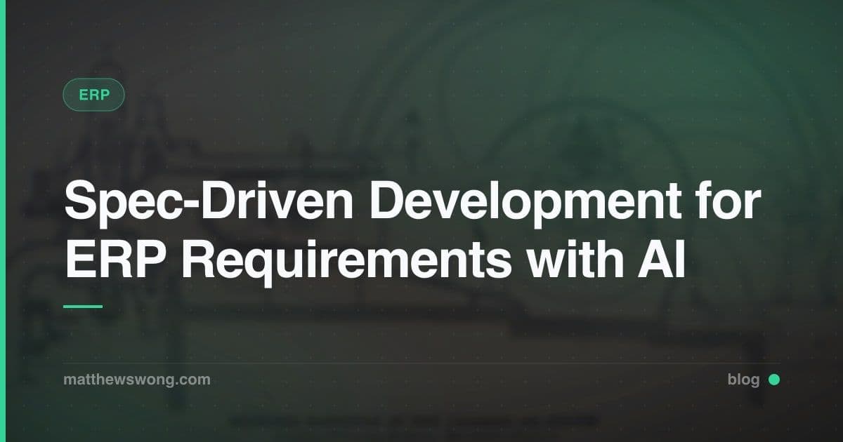 Spec-Driven Development untuk Requirement ERP dengan AI Agent