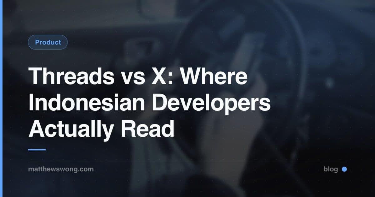 Threads vs X: Di Mana Developer Indonesia Benar-Benar Membaca